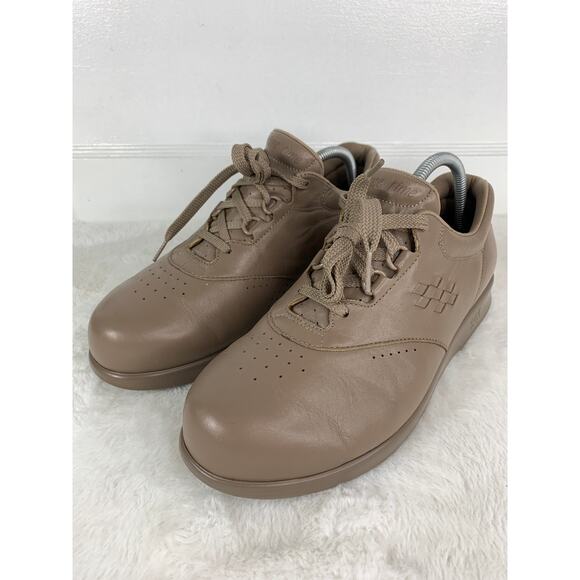 SAS Women's Free Time Dark Taupe Tan Lace-Up Shoes - Size 10.5W, Tri-Pad Comfort - Picture 1 of 10